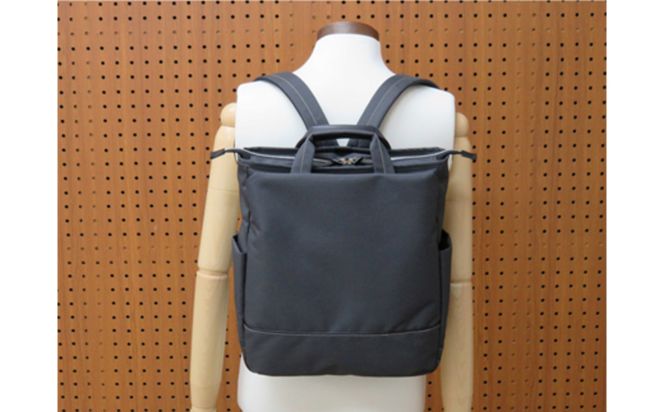 エコステップリュック (No.4006-03) チャコールグレー / 木和田 リュック リュックサック 軽量 撥水 ポリエステル 高級 かばん カバン バッグ 鞄 手作り メンズ レディース 日本製