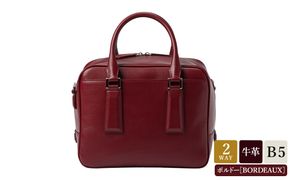 豊岡鞄 TOTTE クリークボストン ボルドー MBC024 / レディース バッグ 高級 牛革 傷がつきにくい 型押しレザー B5サイズ ショルダーベルト ポケット 底鋲 女性 かばん カバン 鞄 上品 ビジネス 普段使い