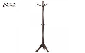 ナカタハンガー John Pole Hanger ジョン・ポールハンガー / ポール ハンガー 高さ 175cm スモークブラウン 木製 中田工芸 ハンガーフック 帽子掛け 洋服掛け 収納 スリム シンプル モダン インテリア 家具 おしゃれ 高級 クローク オフィス レストラン