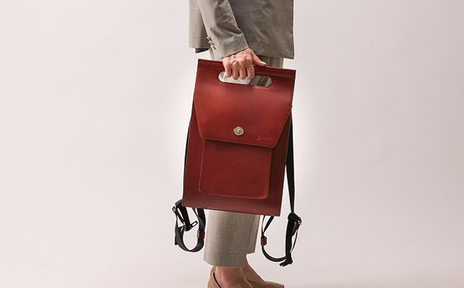 豊岡鞄 TOTTE 3WAYリュック ボルドー MBC022 / 3way バッグ レディース トート ショルダー リュック 牛革 落ち着いた色合い A4サイズ収納 肩掛け 斜め掛け トートバッグ ショルダーバッグ 高級 カジュアル ビジネス