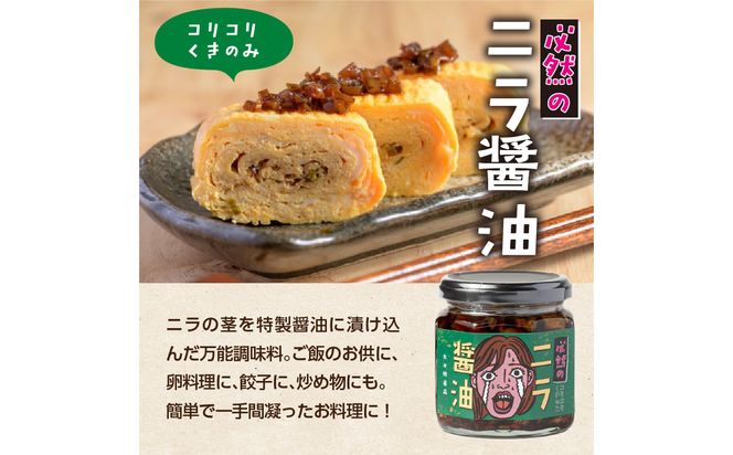 【K01030】エコで美味しい！「必然のニラ醤油」大分市産ニラ100%使用 味変4本セット