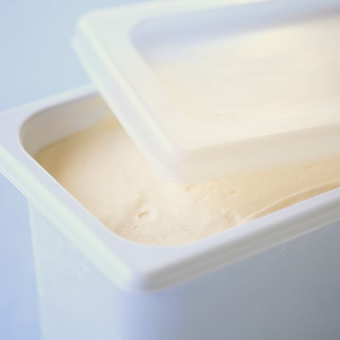 【四国一小さなまちのアイス屋さん】バニラ アイスクリーム 大容量 アイス 4000ml 4L 業務用 4リットル デザート スイーツ お菓子 アイス ミルク 大容量 いっぱい 松崎冷菓 取り寄せ お取