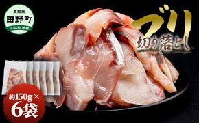 ぶり 切り落とし 約900g （約150g×6パック） ブリ 鰤 切り身 魚 魚介 パック 高知県産 国産 冷凍配送 おかず お弁当 料理 刺身 ぶりしゃぶ 照り焼き 刺身 刺し身 便利 たっぷり 美味しい おいしい