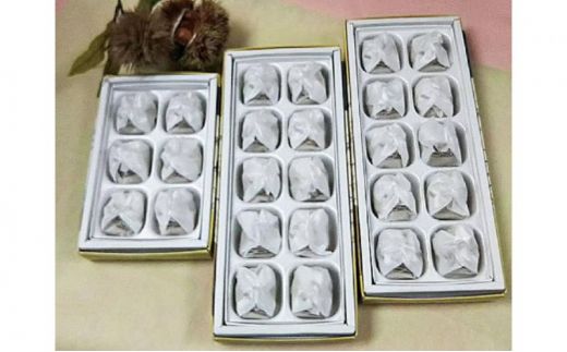 中津川銘菓：栗きんとん26個（10個入×2箱+6個入×1箱）[秋季限定] 信玄堂 【12月お届け】 F4N-2318