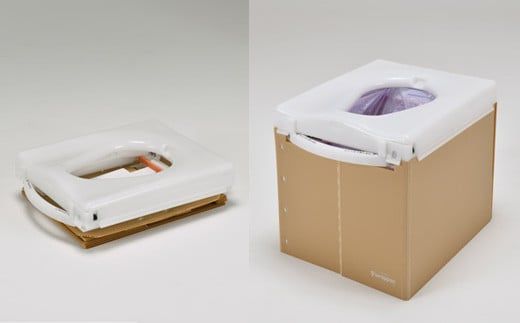 災害用 簡易トイレ  ラップポン SH-1 オレンジ 【1192-1】